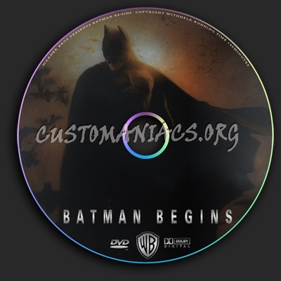 Batman Begins dvd label