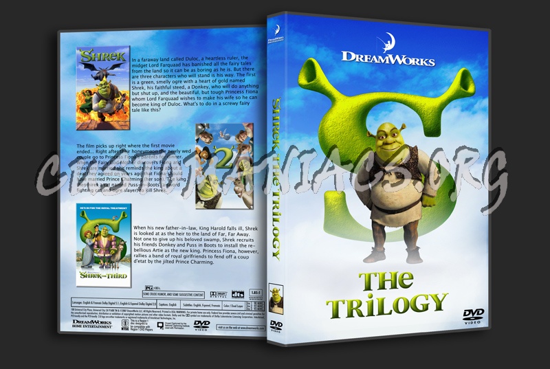 Shrek Trilogy dvd cover
