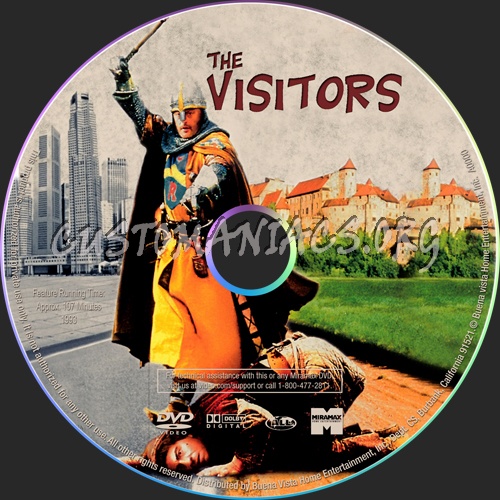 The Visitors dvd label