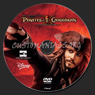 Pirates of the Caribbean: At World's End dvd label