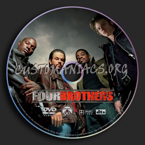 Four Brothers dvd label