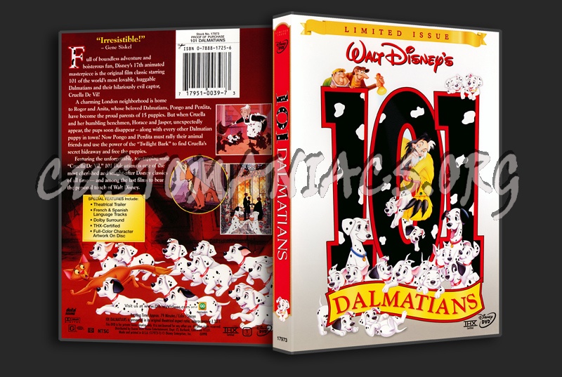 101 Dalmatians dvd cover