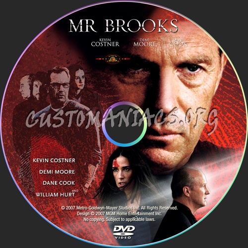 Mr Brooks dvd label