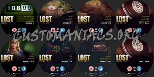 Lost / Season 2 dvd label