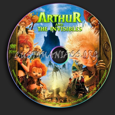 Arthur And The Invisibles dvd label