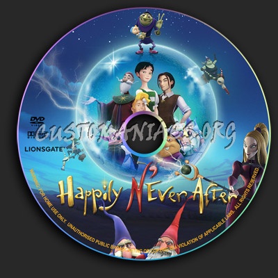 Happy Never After dvd label