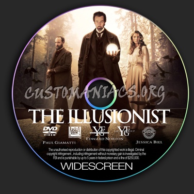 The Illusionist dvd label