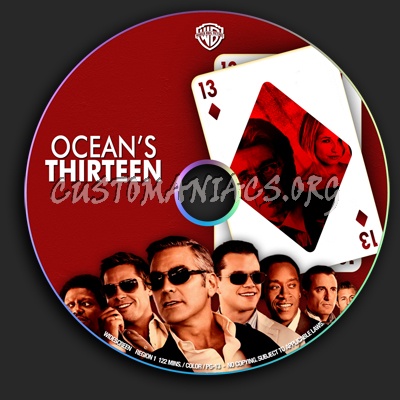 Ocean's Thirteen dvd label