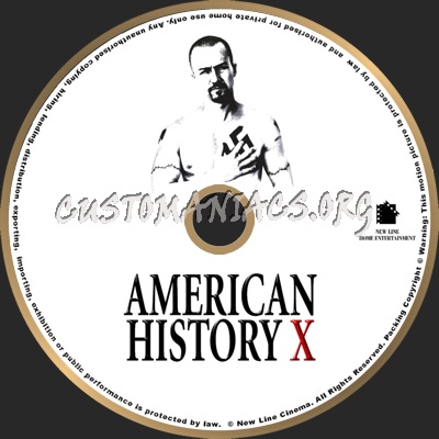 American History X dvd label