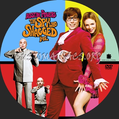 Austin Powers The Spy Who Shagged Me dvd label