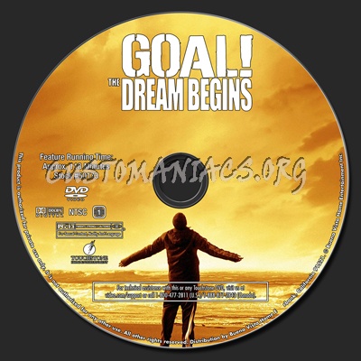 Goal! The Dream Begins dvd label