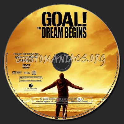 Goal! The Dream Begins dvd label