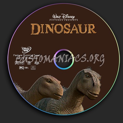 Dinosaur dvd label