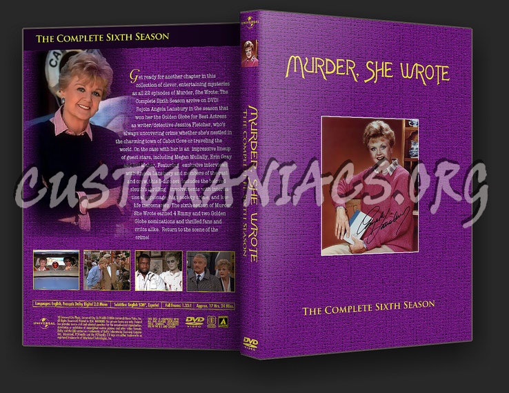 Murder She Wrote - Season 6 dvd cover