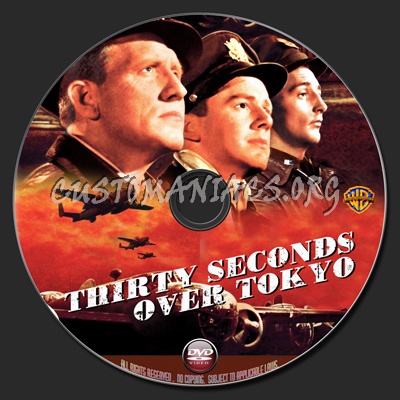 Thirty Seconds Over Tokyo dvd label