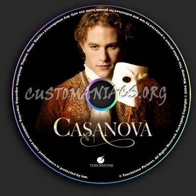 Casanova dvd label