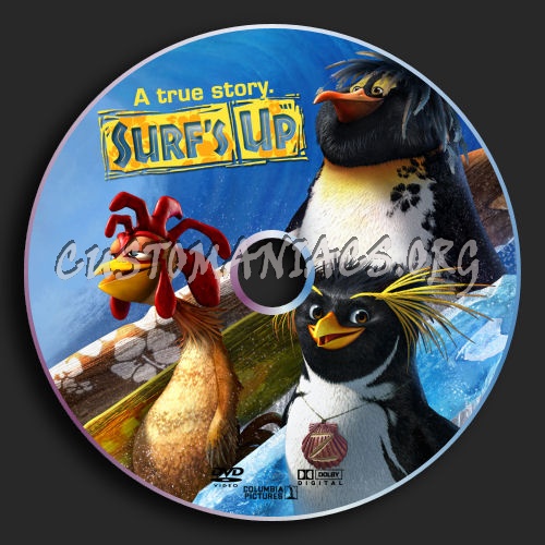 Surf's Up dvd label