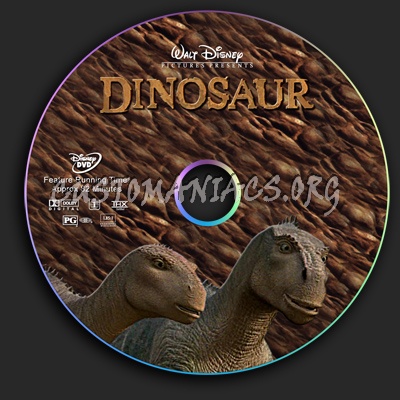 Dinosaur dvd label