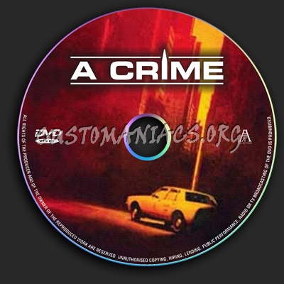 A Crime dvd label
