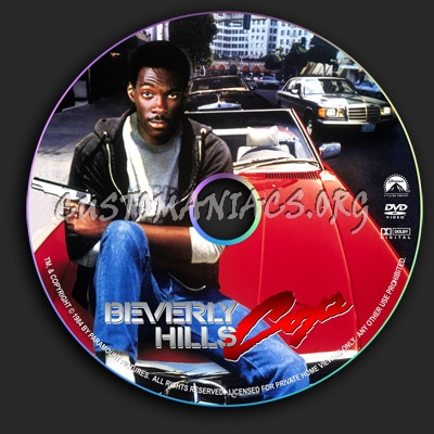 Beverly Hills Cop dvd label