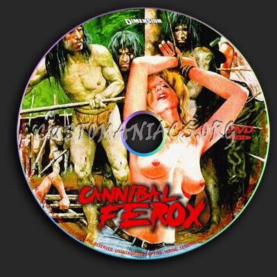 Cannibal Ferox dvd label