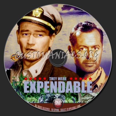 They Were Expendable dvd label