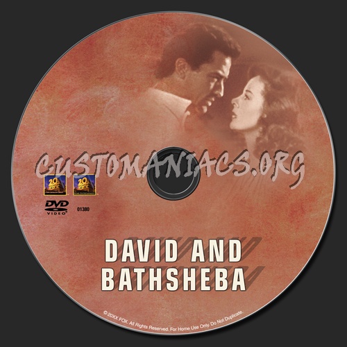 David and Bathsheba dvd label