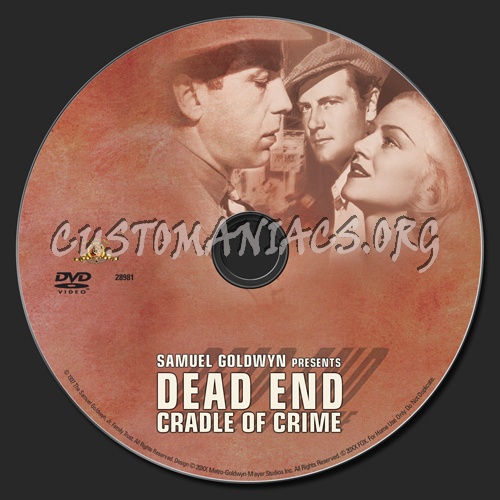 Dead End Cradle of Crime dvd label