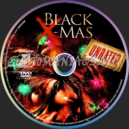 Black Xmas dvd label