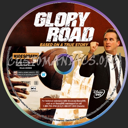 Glory Road dvd label