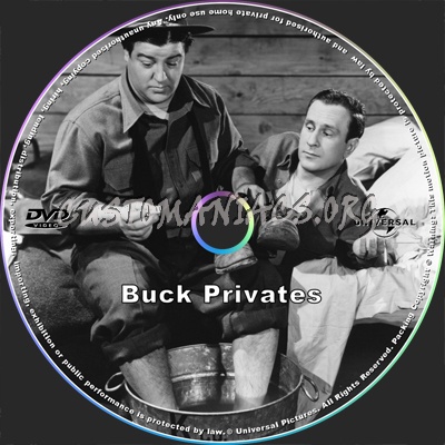 Buck Privates dvd label