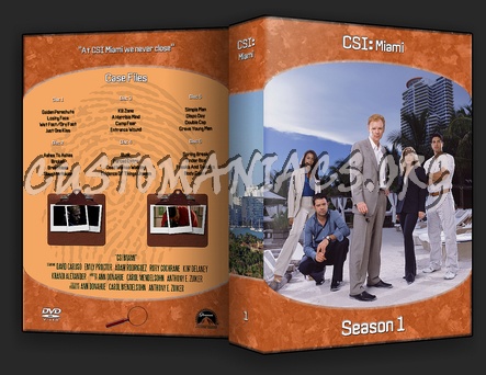 CSI - Miami Season 1-5 dvd cover