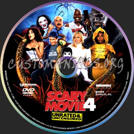 Scary Movie 4 dvd label