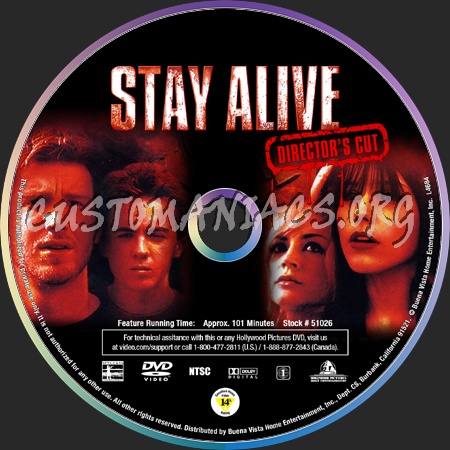 Stay Alive dvd label