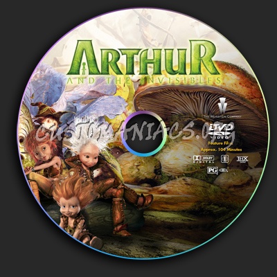 Arthur And The Invisibles dvd label