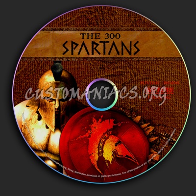300 Spartans dvd label
