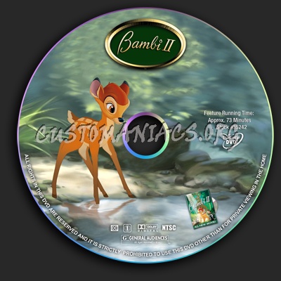 Bambi 2 dvd label