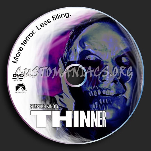 Stephen King's Thinner dvd label