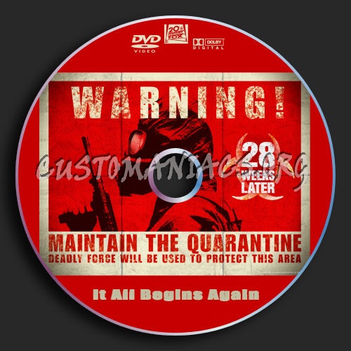 28 Weeks Later dvd label