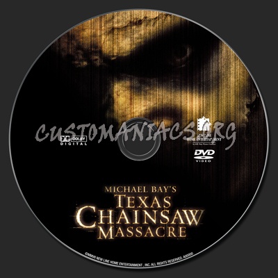 The Texas Chainsaw Massacre dvd label
