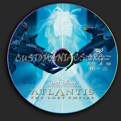 Atlantis The Lost Empire dvd label