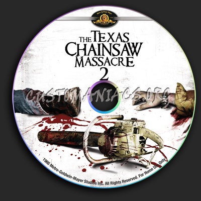 Texas Chainsaw Massacre 2 dvd label