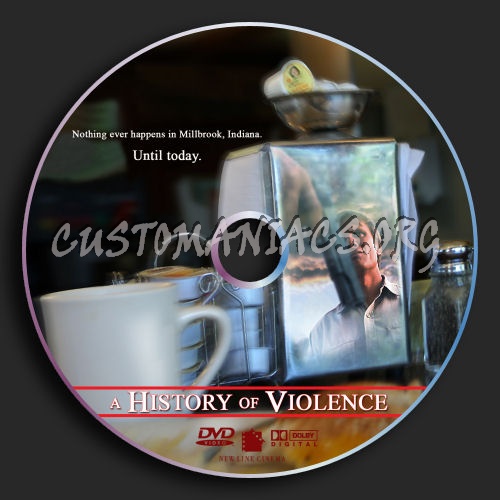 A History Of Violence dvd label