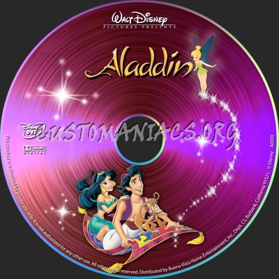 Aladdin dvd label