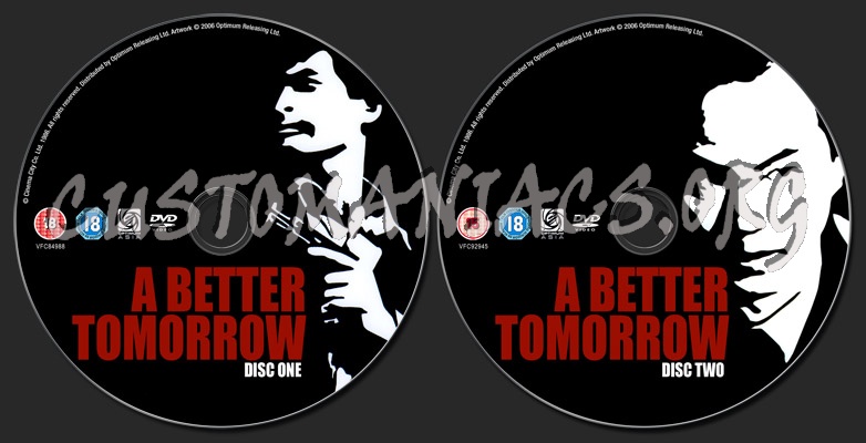 A Better Tomorrow dvd label