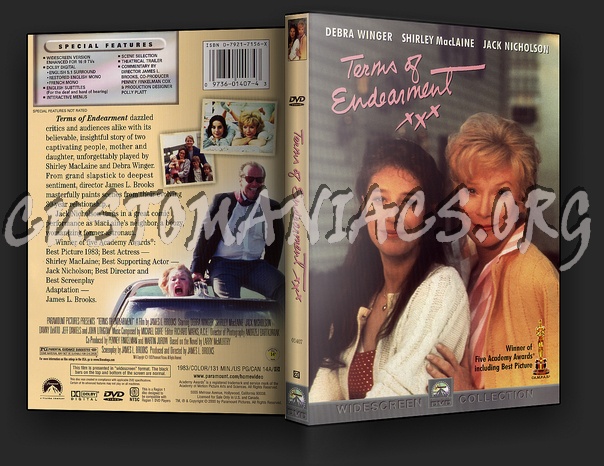 Terms Of Endearment dvd cover