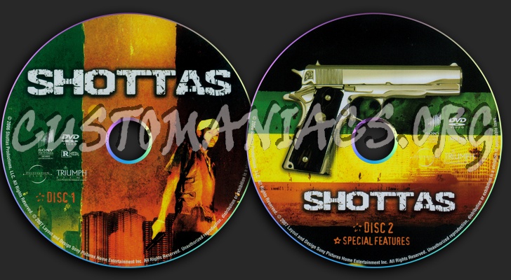 Shottas dvd label