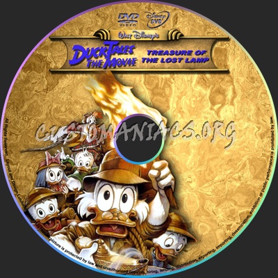 DuckTales The Movie dvd label