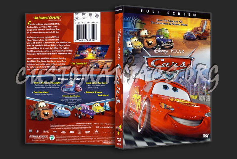 Cars dvd cover