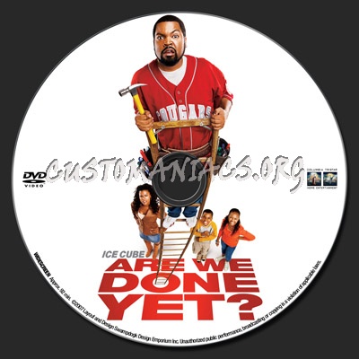 Are We Done Yet dvd label